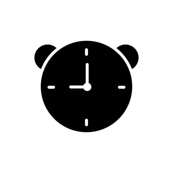Clock Glyph Icon Time Symbol Simple Design Editable Design Vector — Stock Vector