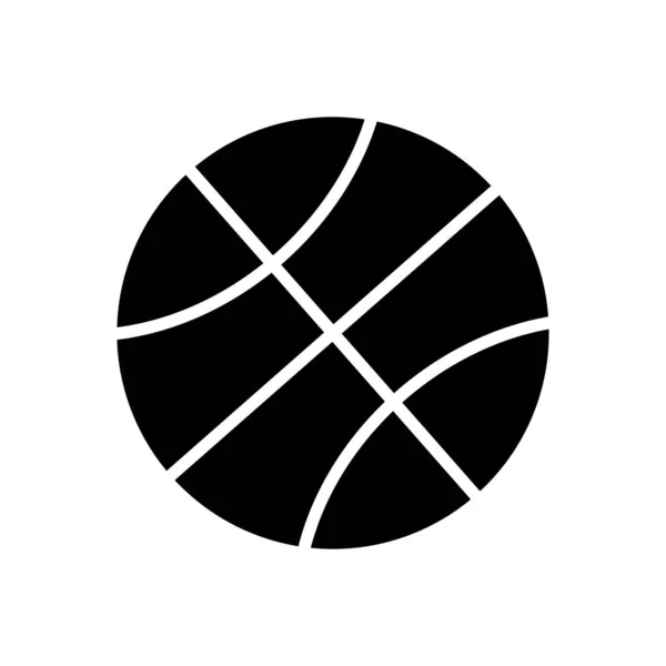 Ballglyphen Symbol Sport Symbol Einfaches Design Editierbar Designvektorillustration — Stockvektor