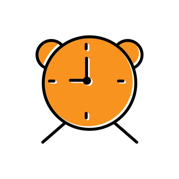 Clock Flat Icon Time Symbol Simple Design Editable Design Vector — Stock Vector