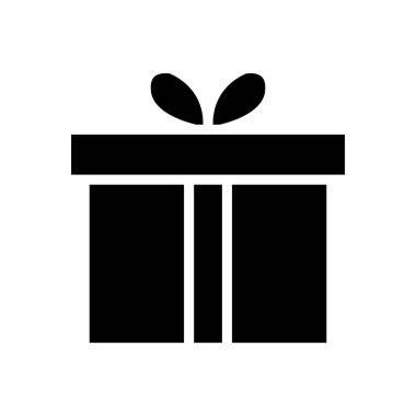 Hediye kutusu simgesi. Sürpriz simge. Basit dizayn edilebilir. Şablon vektörü tasarla