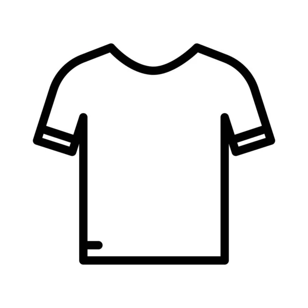 Football Uniform Line Icon Soccer Symbol Football Sport Sign Mobile — Stock Vector