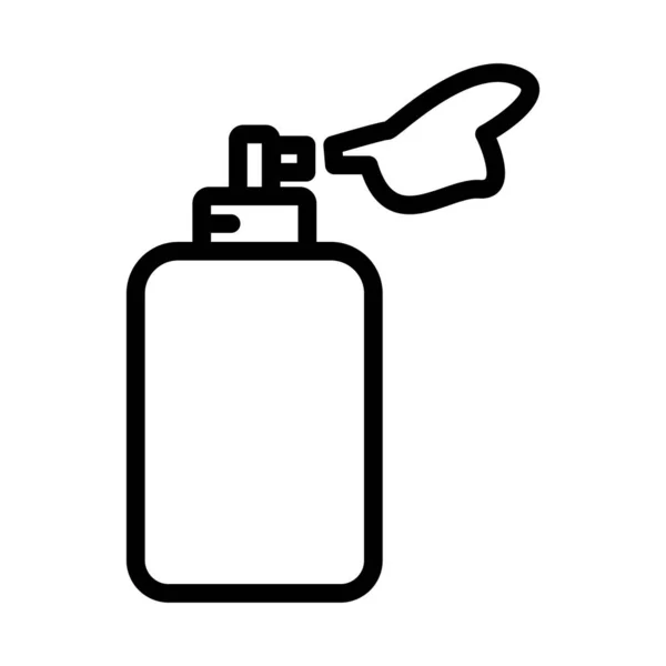 Spray Line Icon Simple Illustration Mobile Concept Web Design Vector — Stock Vector