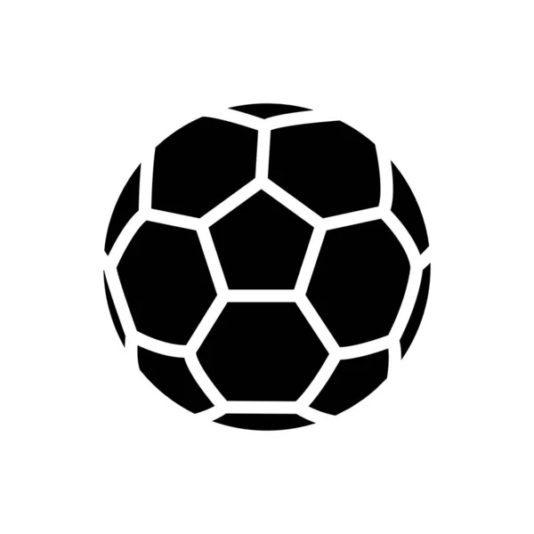 Futbol topu ikonu. Basit illüstrasyon mobil konsept ve web tasarımı. Vektör illüstrasyonu spor, eğlence ve top oyunları gibi konular için kullanılabilir. Basit dizayn edilebilir. Şablon vektörü tasarla