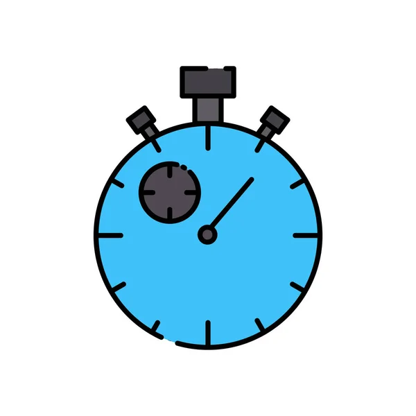 Zeitsymbol Stoppuhr Lineares Farbsymbol Einfache Illustration Mobiles Konzept Und Web — Stockvektor
