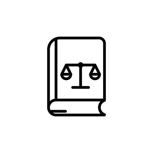 Иконка Балансом Юридический Символ Правосудия Простой Дизайн Редактируемый Вектор Шаблона — стоковый вектор