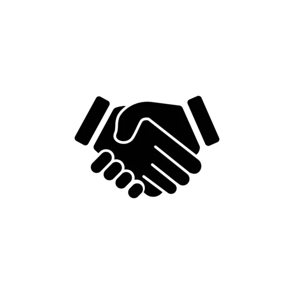 Kézfogás Ikon Üzleti Szimbólum Partner Együttműködés Üzlet Egyszerű Tervezés Szerkeszthető — Stock Vector