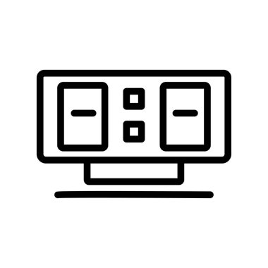 Skor tablosu simgesi. Basit dizayn edilebilir. Şablon vektörü tasarla