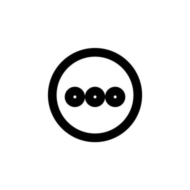 Sembollü daire çizgisi simgesi. Düzenlenebilir felç. Basit bir illüstrasyon mobil uygulama hattı simgesi ve web tasarımı. Düzenlenebilir felç. Şablon vektörü tasarla