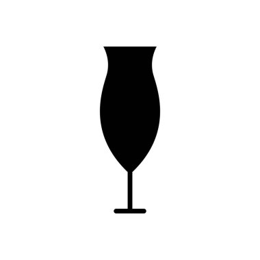 Kokteyl ikonu. Düzenlenebilir felç. Şablon vektörü tasarla