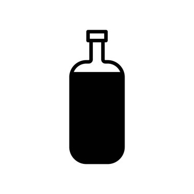 Şişe simgesi. Düzenlenebilir felç. Şablon vektörü tasarla