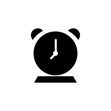 Saat simgesi. Zaman sembolü. bu simge uygulama simgesi, web simgesi, bilgi simgesi için kullanılabilir. Her türlü kağıda baskı yap. Düzenlenebilir felç. Şablon vektörü tasarla