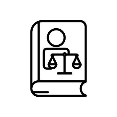 Kitap ve insanlar yasalarla simgeleşir. Düzenlenebilir felç. Şablon vektörü tasarla