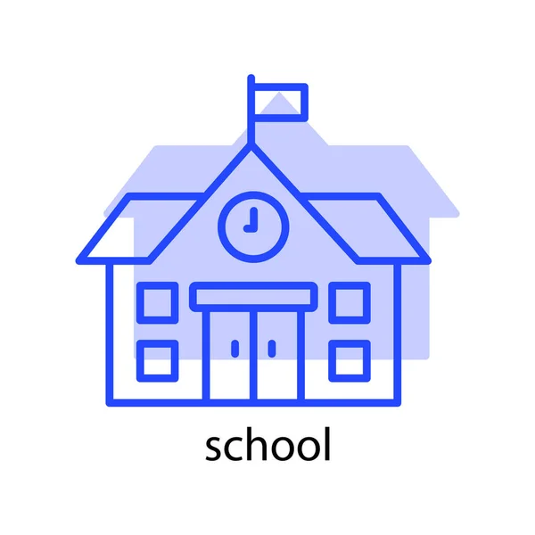 Schule Das Symbol Kann Für Anwendungs Icon Web Icon Infografiken — Stockvektor