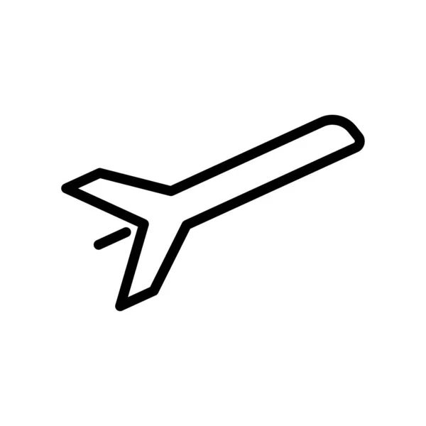 Airplane Icon Outline Style Icon Simple Illustration Editable Stroke Design — Stock Vector