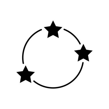 Yıldız ikonu. Şampiyon, şampiyon. Basit bir çizim. Düzenlenebilir felç. Şablon vektörü tasarla