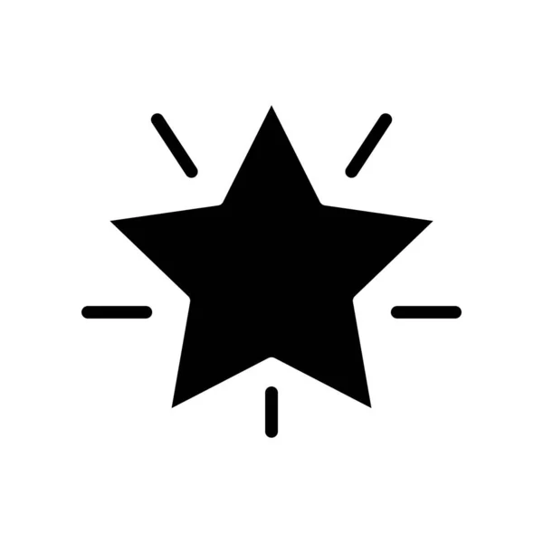 Значок Звезды Простая Иллюстрация Редактируемый Удар Вектор Шаблона Проекта — стоковый вектор