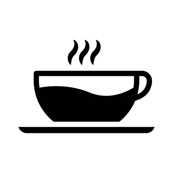 Icono Taza Café Diseño Plantilla Vector — Vector de stock