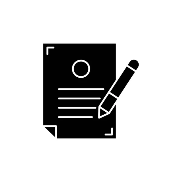 Pencil List Icon Edit Symbol Design Template Vector — 스톡 벡터