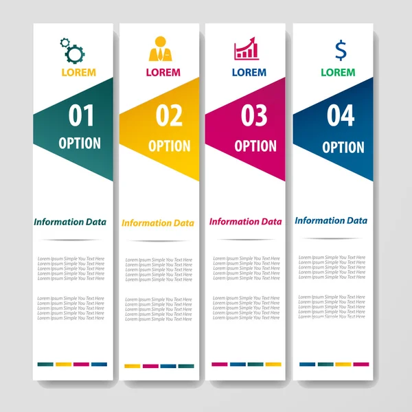 Ikona wiith Infographic label design šablony — Stockový vektor