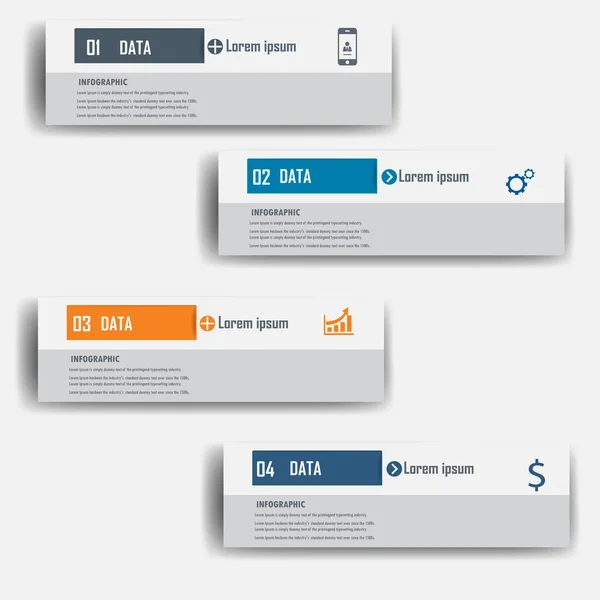 현대적인 디자인 infographic 레이블 element.vector 일러스트 레이 터 디자인 배경 템플릿. — 스톡 벡터