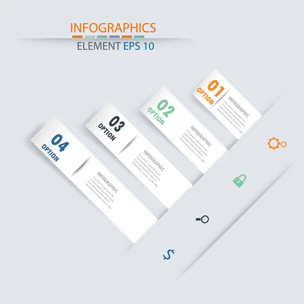 Šablona návrhu element.vector ilustrátor Infographic label design. — Stockový vektor