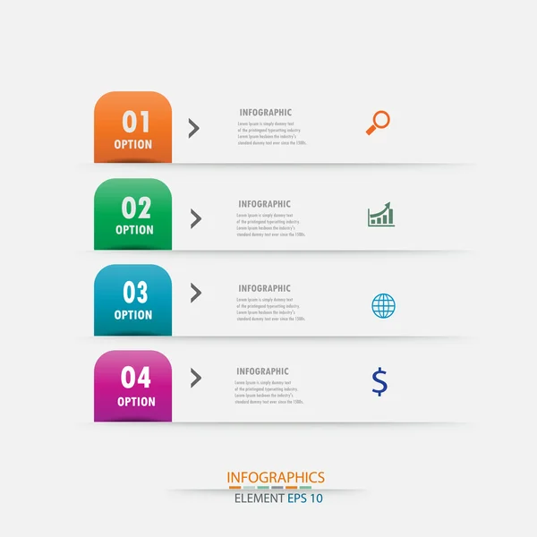 Infografía etiqueta diseño element.vector ilustrador diseño plantilla . — Vector de stock