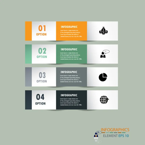 Infografische Etikettendesign Element.Vektor Illustrator Design-Vorlage. — Stockvektor