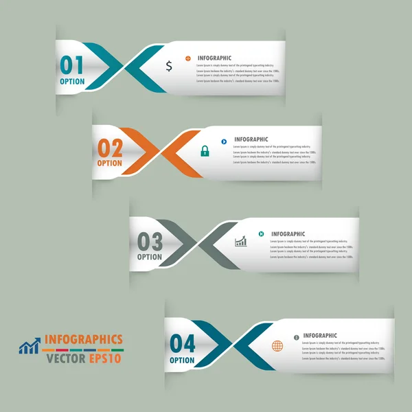 Infografische Etikettendesign Element.Vektor Illustrator Design-Vorlage. — Stockvektor