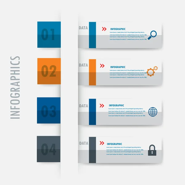 Infografik Design element label.vector Illustrator Designvorlage. — Stockvektor