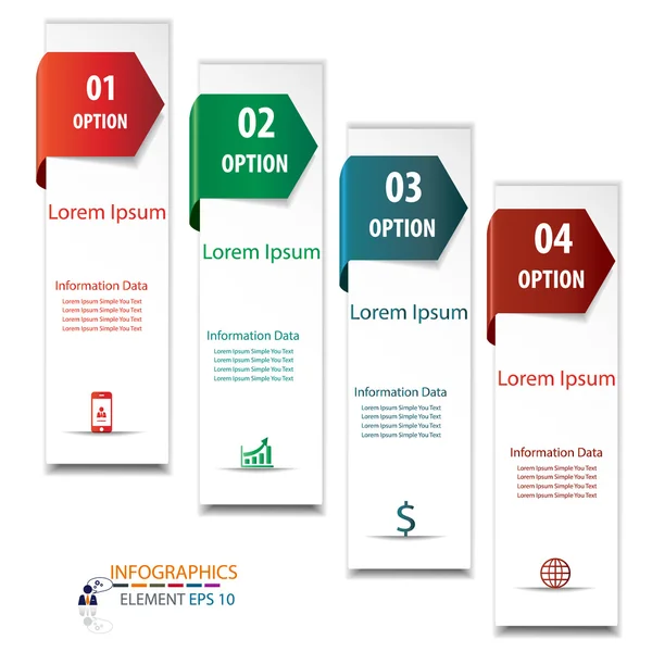 Elemento de diseño infográfico label.vector ilustrador plantilla de diseño . — Vector de stock