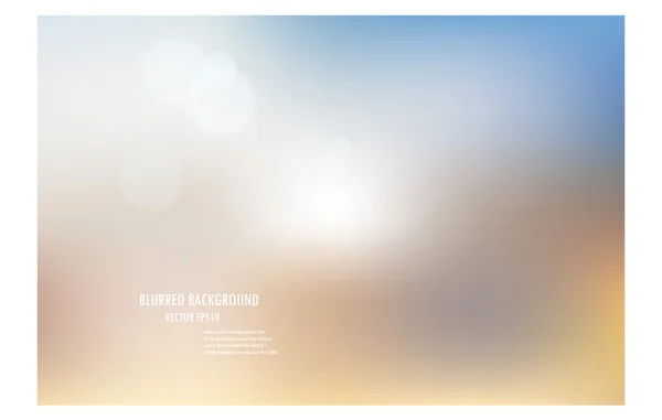 柔らかい色の抽象的なぼやけた光背景のベクトル イラスト — ストックベクタ