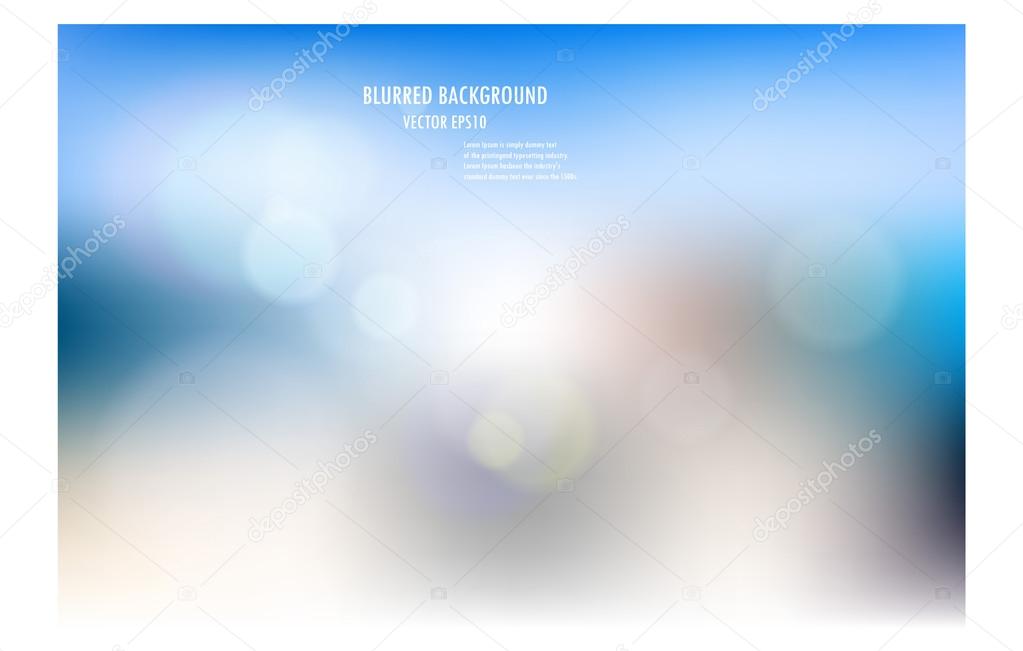 vector illustration of soft colored abstract blurred light backg
