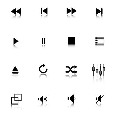 Media player ve web simgeler