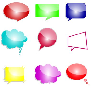konuşma balonları illüstrasyon
