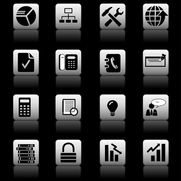 Business icons set — Stock Vector