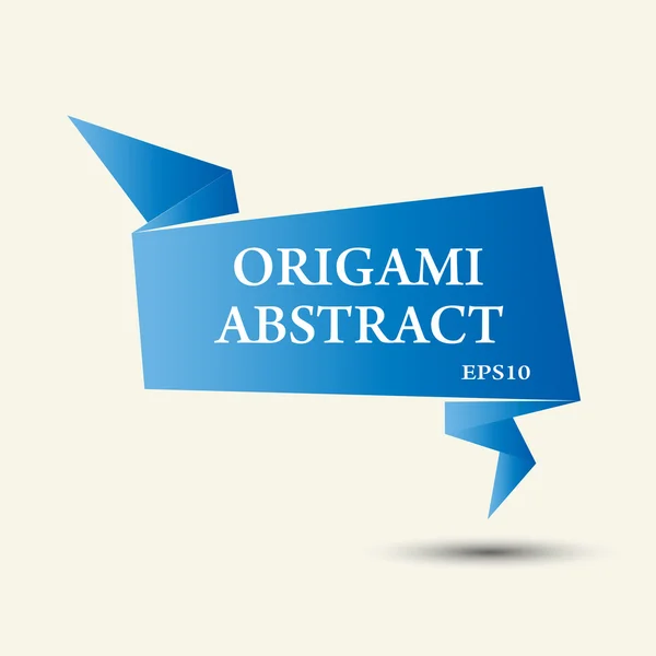 Origami Discurso Burbuja — Archivo Imágenes Vectoriales