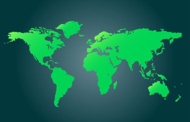 yeşil dünya haritası