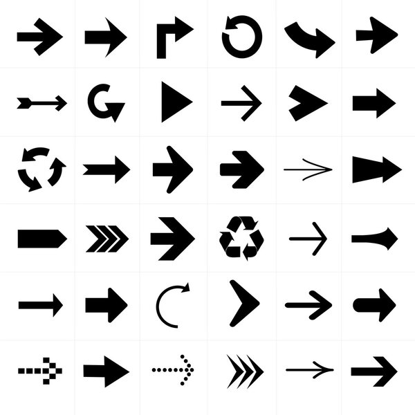 Arrow icon set