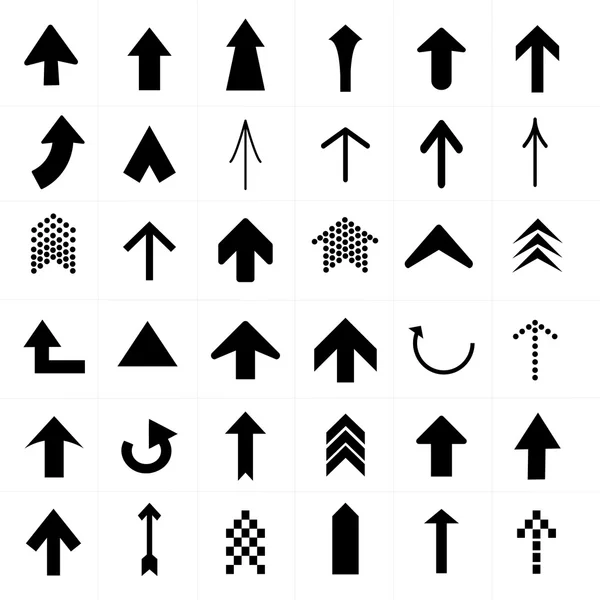 위쪽 화살표 아이콘 세트 — 스톡 벡터