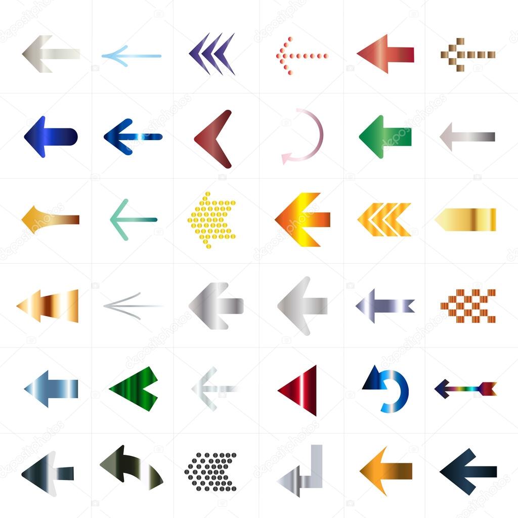 Arrow icon set