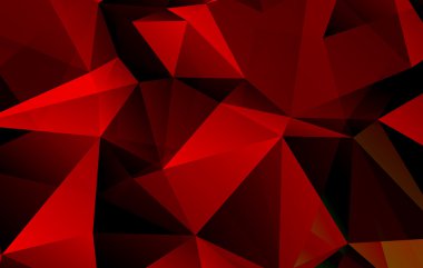 Kırmızı çokgen arka plan.