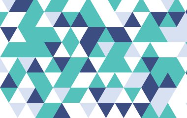 Yeşil ve mavi geometrik desen