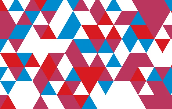 Vermelho padrão triângulo azul — Vetor de Stock