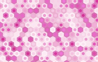 Pembe altıgen arka plan