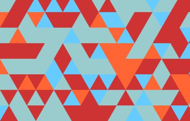 Kırmızı geometrik tasarım deseni