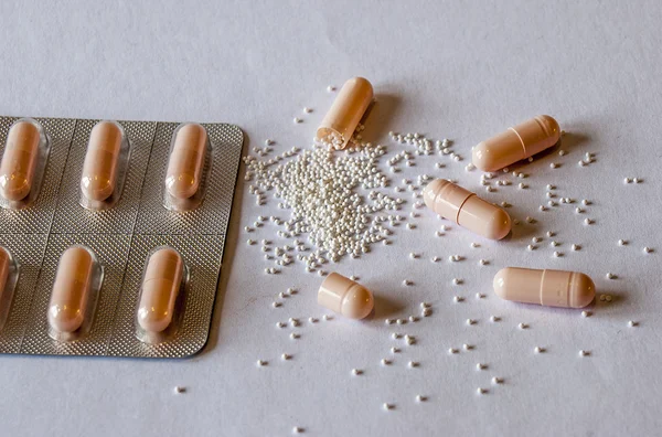 Open pills motive — Stock Photo, Image