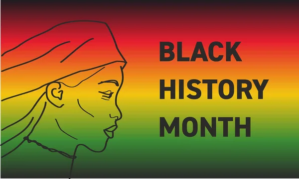 黒人歴史月間 アフリカ系アメリカ人歴史月間 2月のお祝いと認識のための背景デザイン 奴隷制 人種差別 貧困との闘いの象徴 — ストック写真