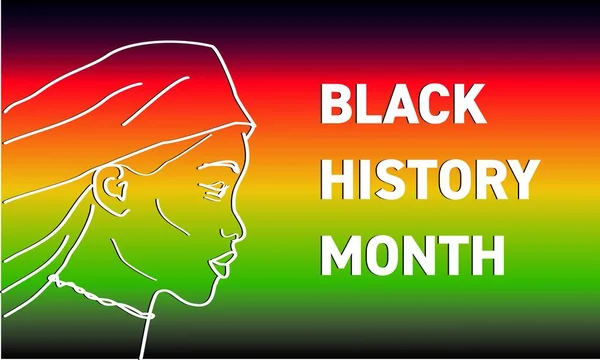 黑人历史月 非洲裔美国人历史月 二月庆祝和表彰的背景设计 打击奴隶制 种族主义 偏见和贫穷的象征 — 图库照片