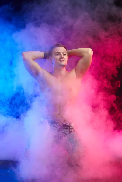 Portrait of a sexy young man — Stock Photo, Image