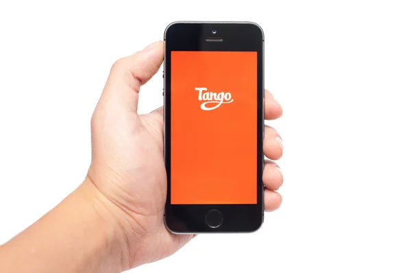 IPhone 5S with Tango app — Stock Photo, Image